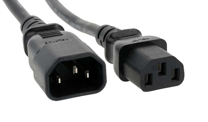 Apex Power Cord - Kettle Cord (C13) Male-Female Extension Cable, 1.8 Meter