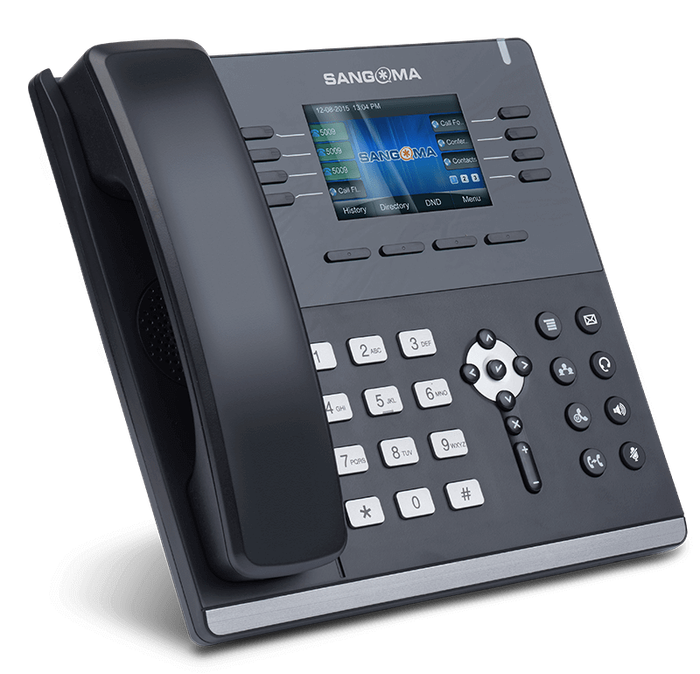 Sangoma - Ip Phone S505 Mid Level Phone, 3.5 Inch Color Screen, 35 Programable Softkeys, 4 X Voip Ac