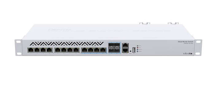 Mikrotik Crs312-4C+8Xg-Rm - 10Gb 12 Port Rj45 Cloud Router Switch