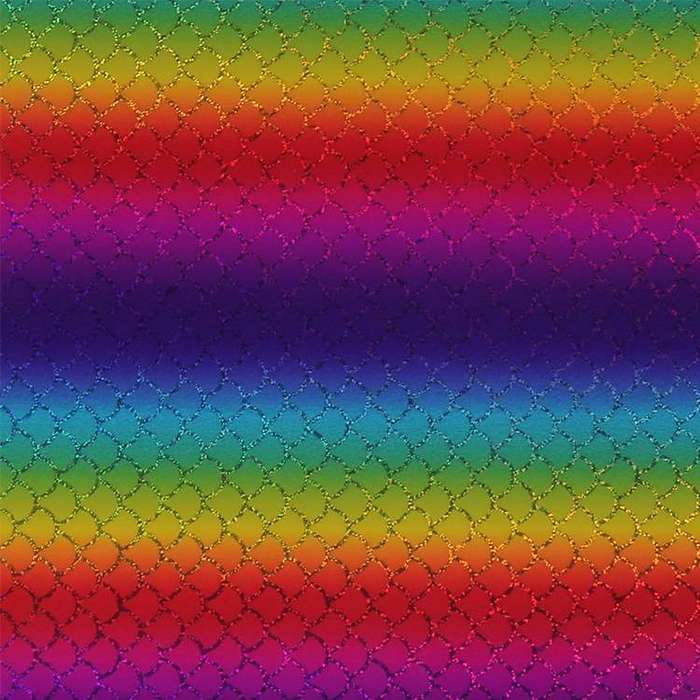 Holographic rainbow adhesive craft sticker vinyl mermaid