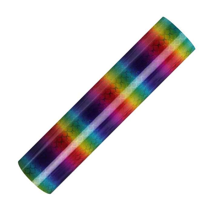 Holographic rainbow adhesive craft sticker vinyl mermaid