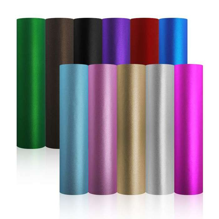 Glitter self adhesive craft sticker vinyl - Silver
