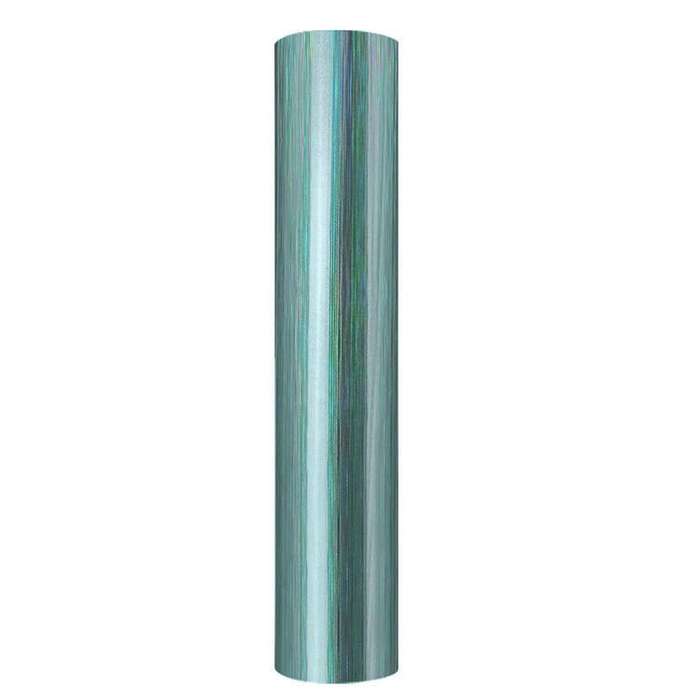 Holographic Brushed adhesive craft sticker vinyl- Blue Gray