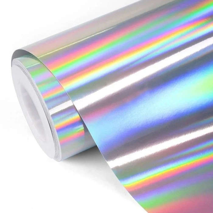 Holographic Sticky Vinyl - Silver