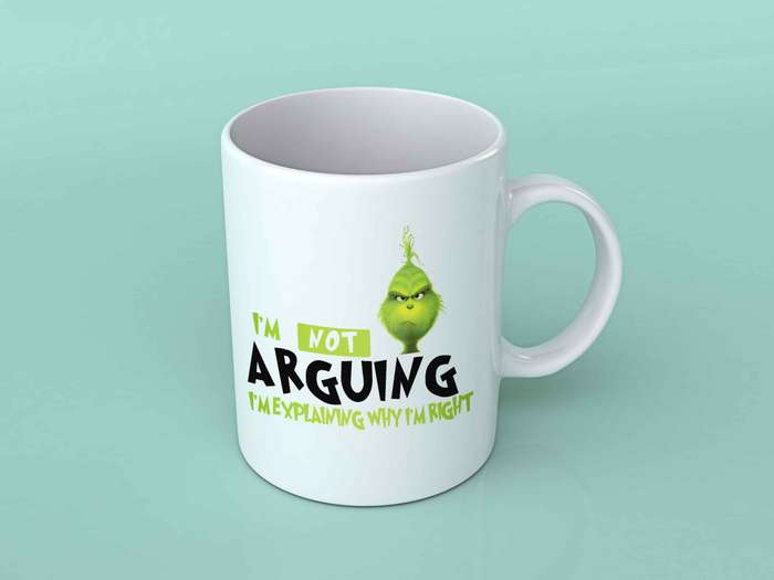 I'm not arguing I'm explaining why I'm right coffee mug