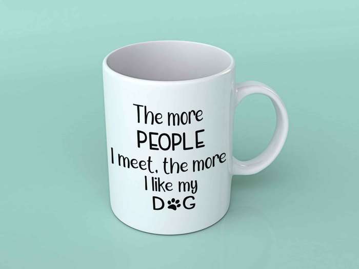 The more people I meet coffee mug