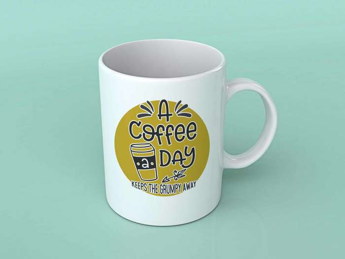 A coffee a day coffee mug