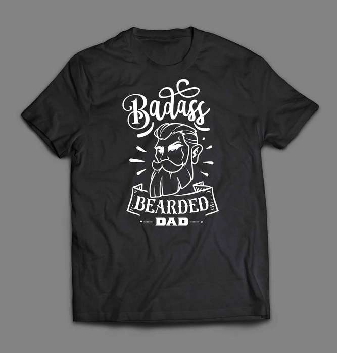 Badass Bearded Dad T-shirt