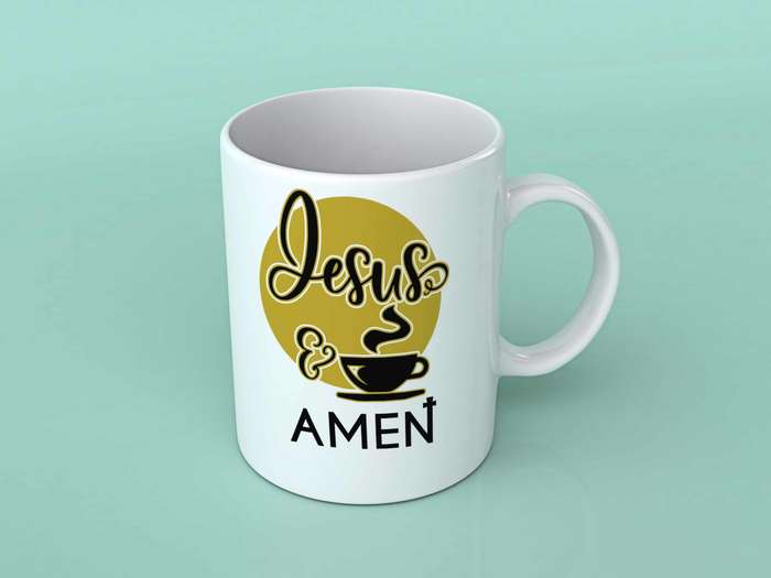 Jesus and Amen Coffee mug