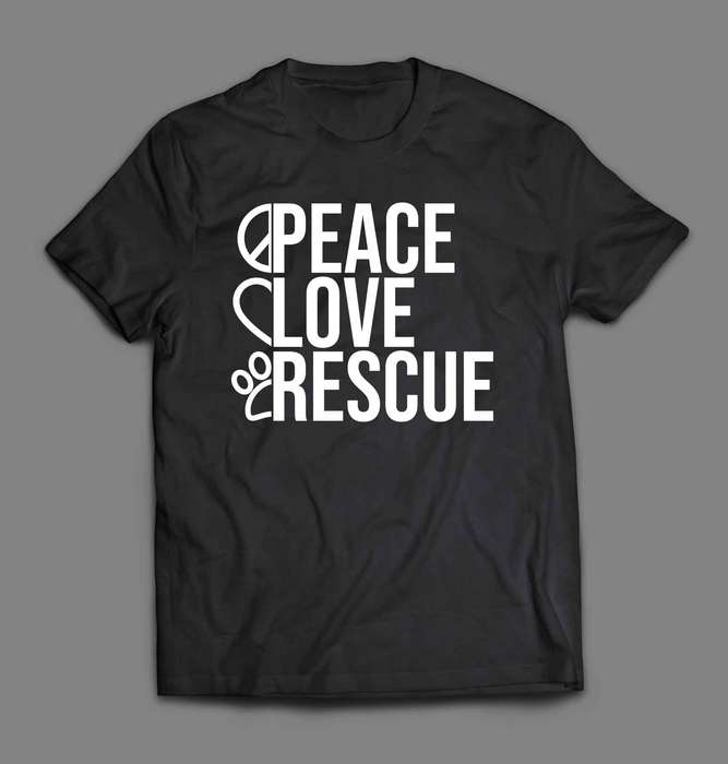 Peace Love Rescue T-shirt