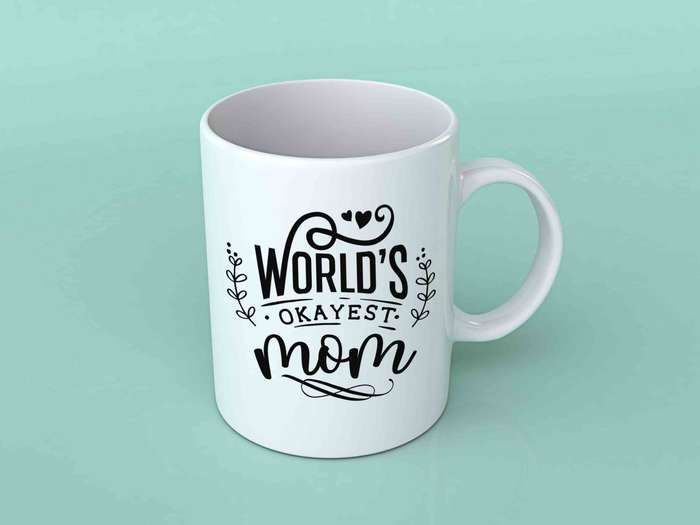 World's okayest mom Coffee mug