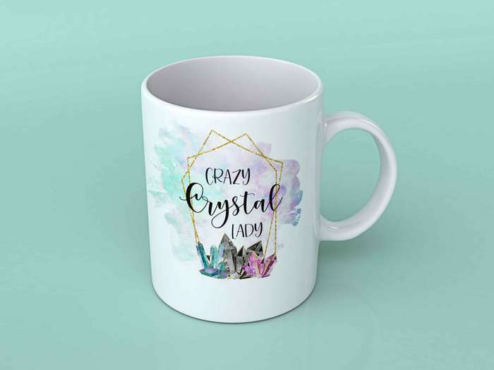Crazy crystal lady Coffee mug