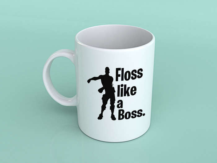 Floss like a boss Fortnite coffee mug