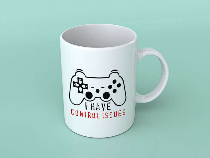 I have control issues coffee mug