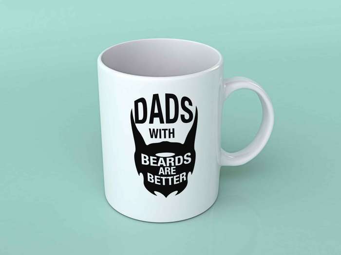 Dads with beards are better coffee mug