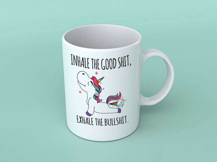 Inhale the good shit coffee mug