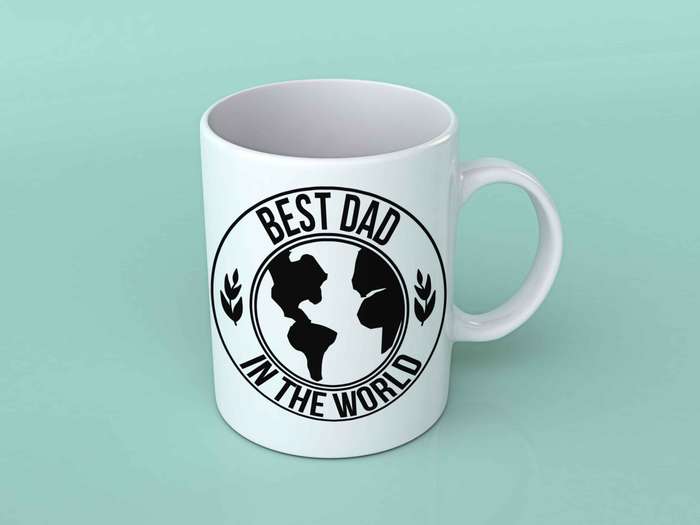 Best Dad in the World coffee mug
