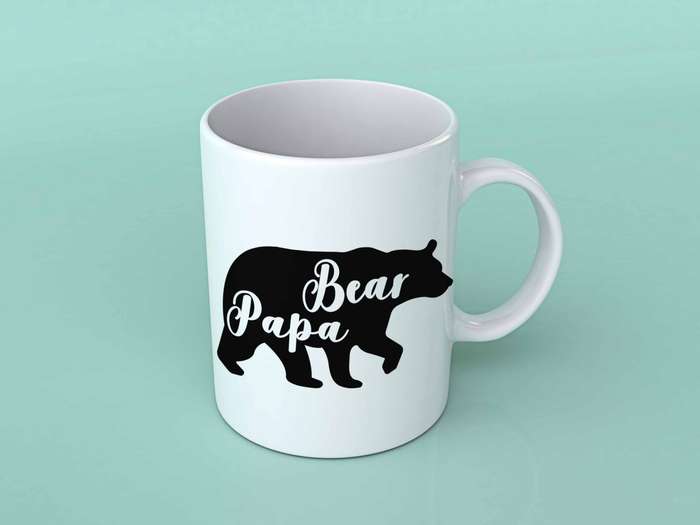 Papa bear Dad coffee mug