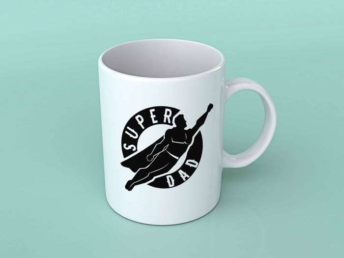 Super Dad coffee mug