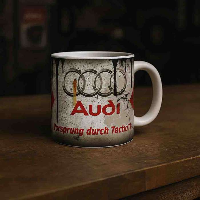 Messy oil Audi Coffee mug