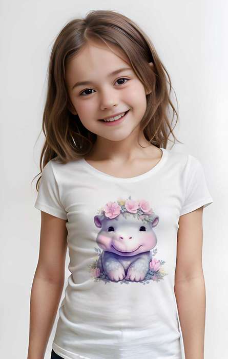 Baby Hippo unisex T-shirt Girl