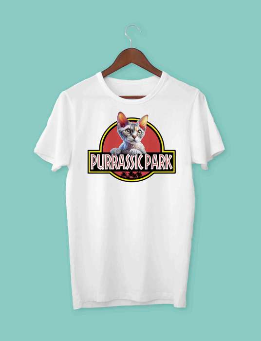 Purrasic park Devon cat T-shirt