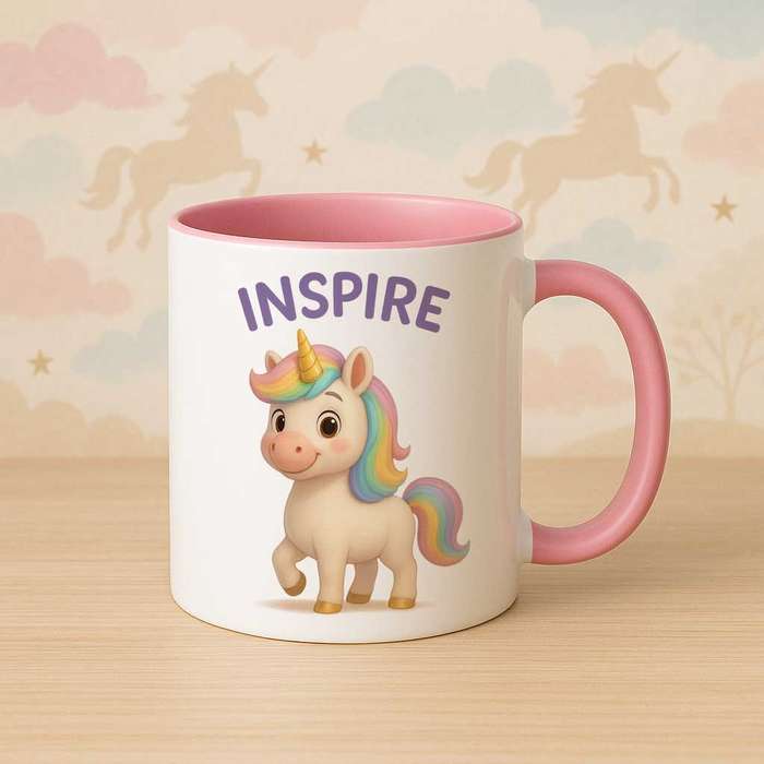 Unicorn inspirational mug cheerful-Inspire
