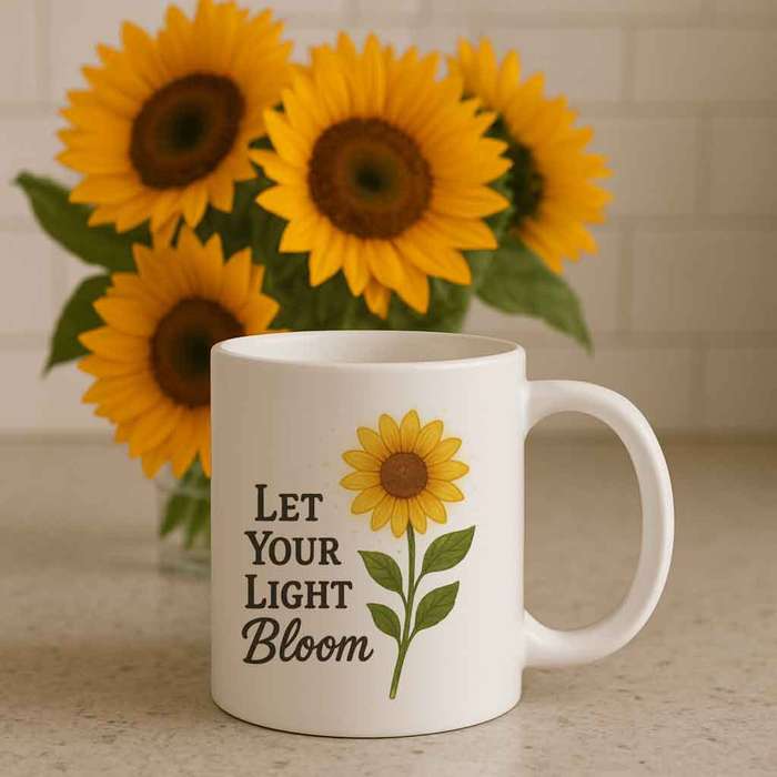 Sunflower Mug-Let Your Light Bloom