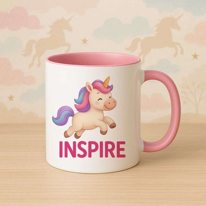 Unicorn inspirational mug-Inspire
