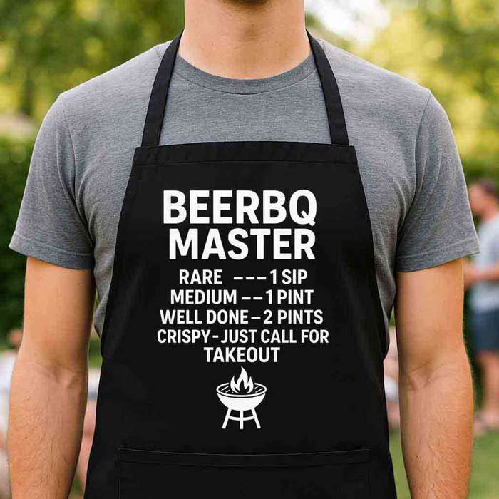 Braai Apron  BeerBQ Master | Funny Beer & BBQ Gift