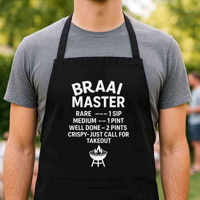 Braai Apron  Braai Master | Funny South African Braai Gift
