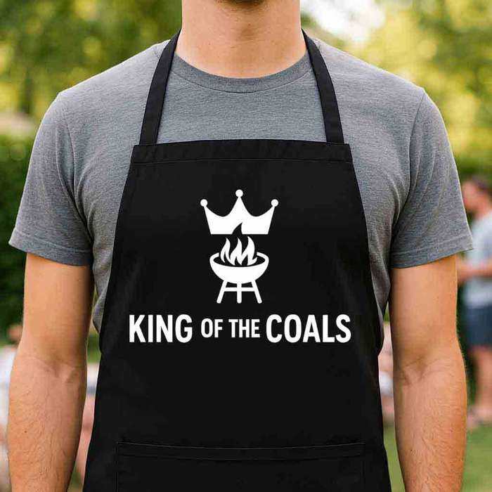 Braai Apron  King of the Coals | Funny South African Braai Gift