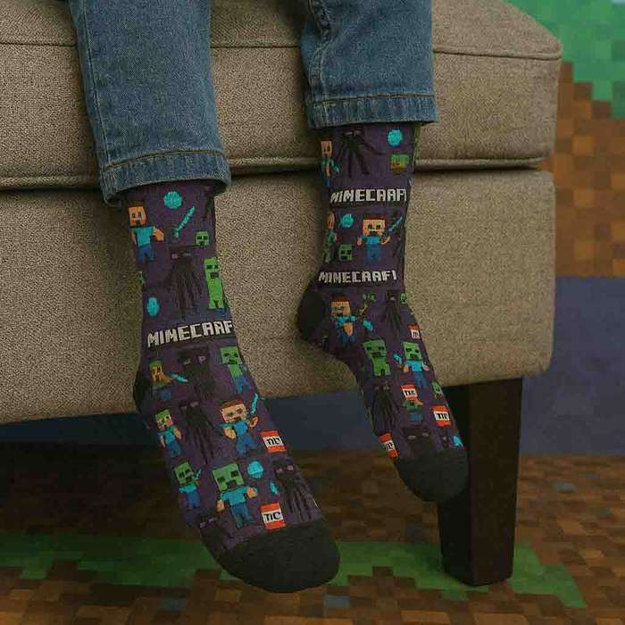 Minecraft Enderman & Creeper Socks South Africa