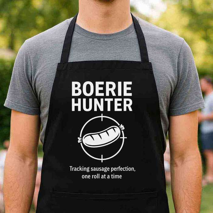 Braai Apron  Boerie Hunter | Funny South African Braai Gift