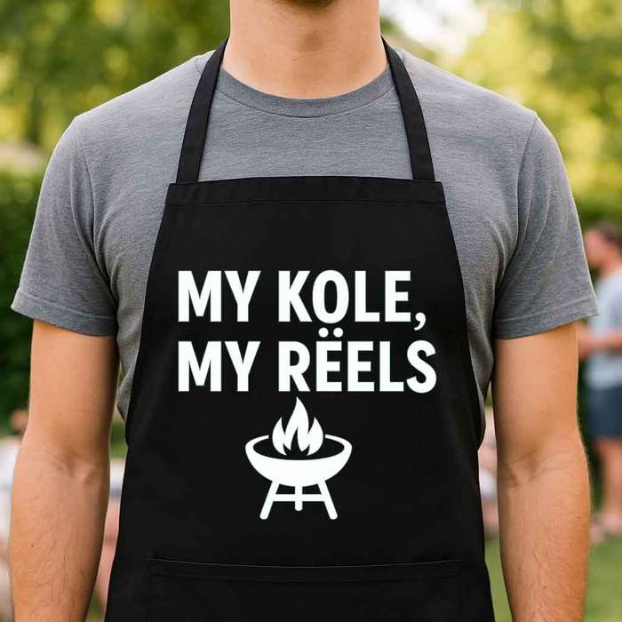 Afrikaans Braai Apron  My Kole, My Reëls