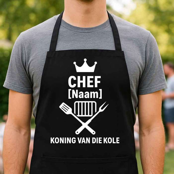 Afrikaans Braai Apron Custom Chef [Naam]