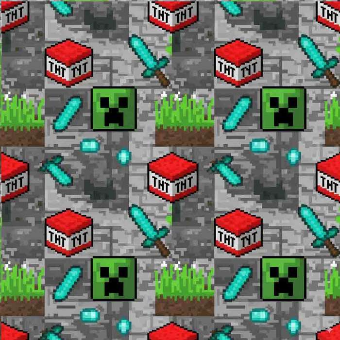 Minecraft Creeper & Diamond Sword Socks South Africa