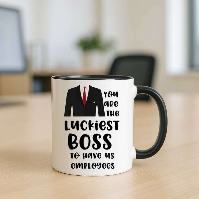 Boss Mug  Luckiest Boss to Have Us Employees | Funny Office Gift South Africa