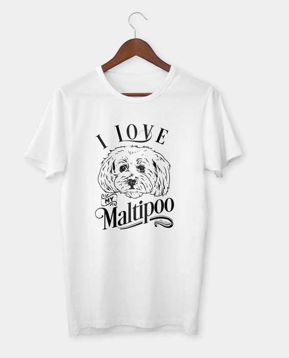 Maltipoo T-Shirt  I Love My Maltipoo | Dog Lover Gift