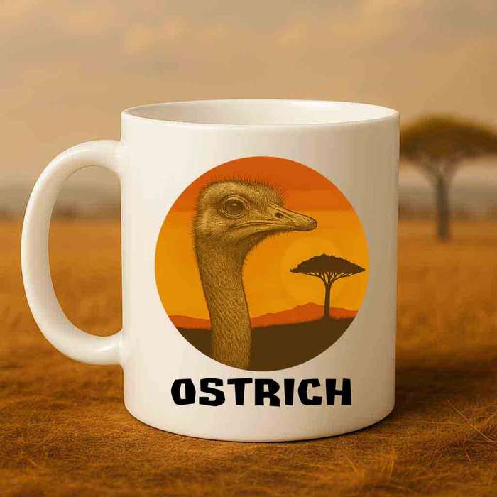 Wildlife Mug  Ostrich Coffee Mug