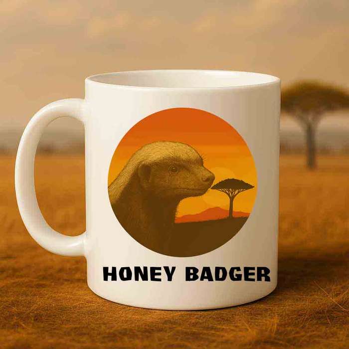 Wildlife Mug  Honey Badger Coffee Mug