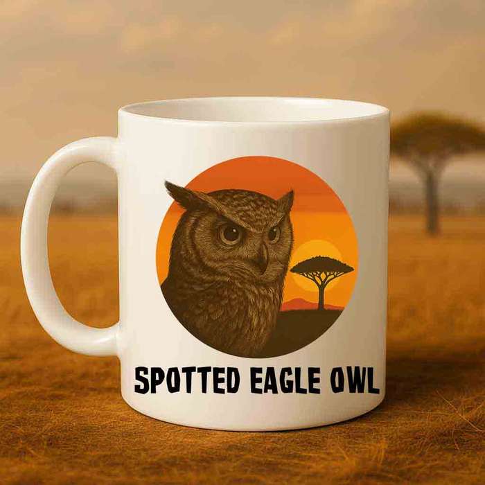 Wildlife Mug  Spotted Eagle Owl Coffee Mug