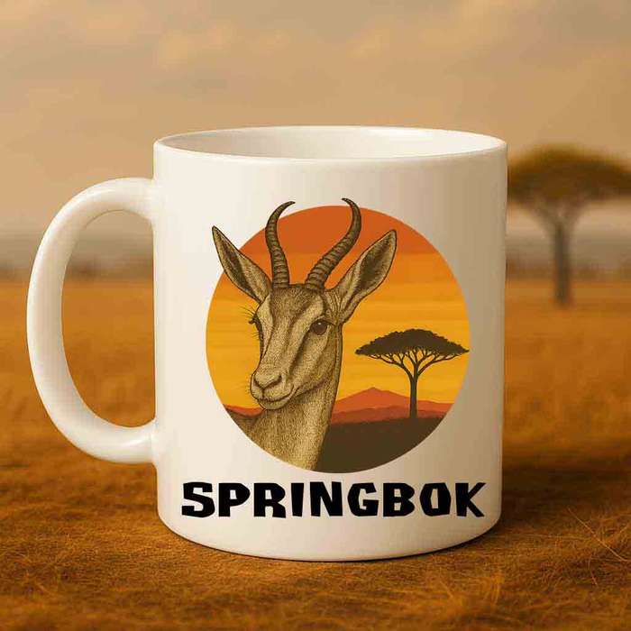 Wildlife Mug  Springbok Coffee Mug