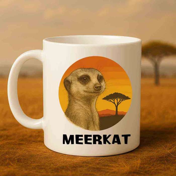 Wildlife Mug  Meerkat Coffee Mug
