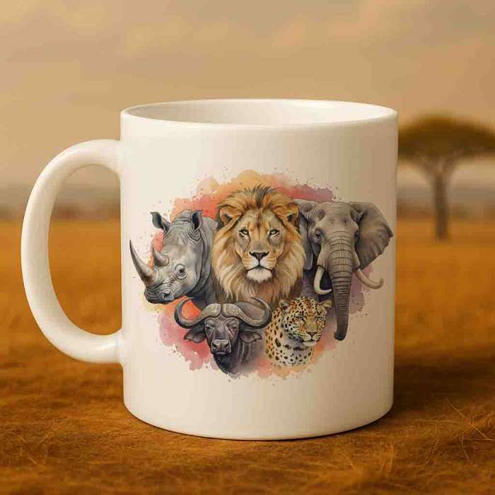 Big Five Watercolor Mug