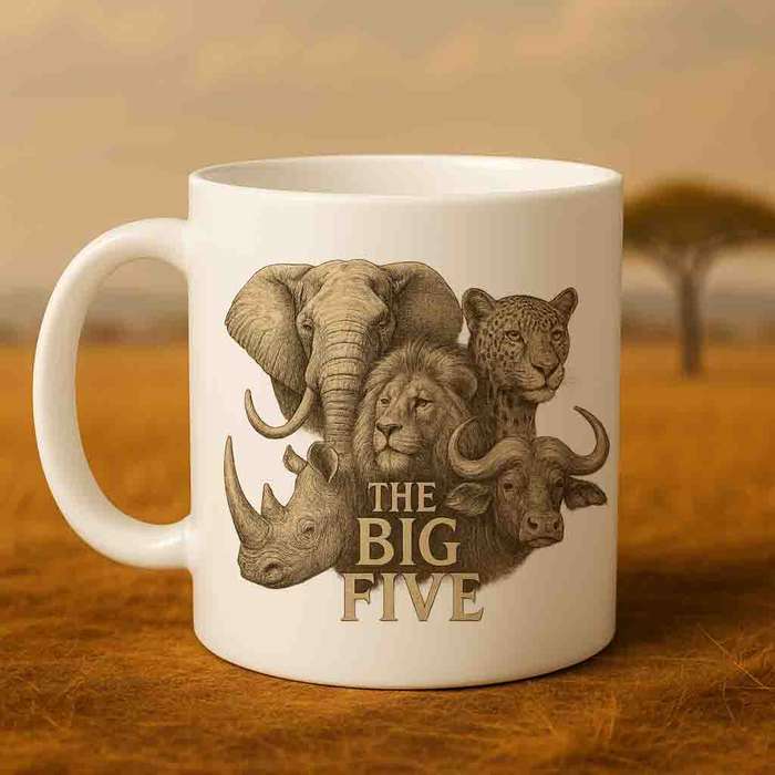 The Big Five Wildlife Mug