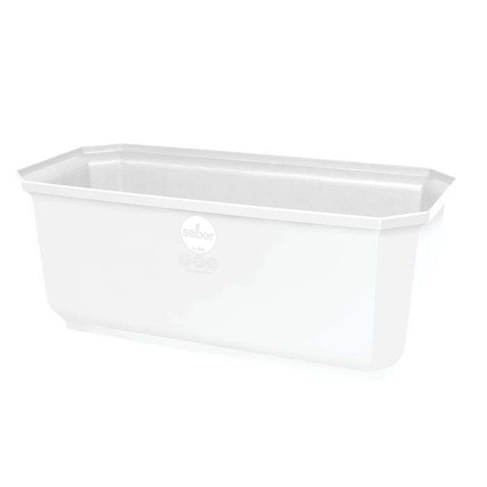 BULK PACK 9 X SEBOR MULTI FLORA 30CM PLANTER WHITE WATER