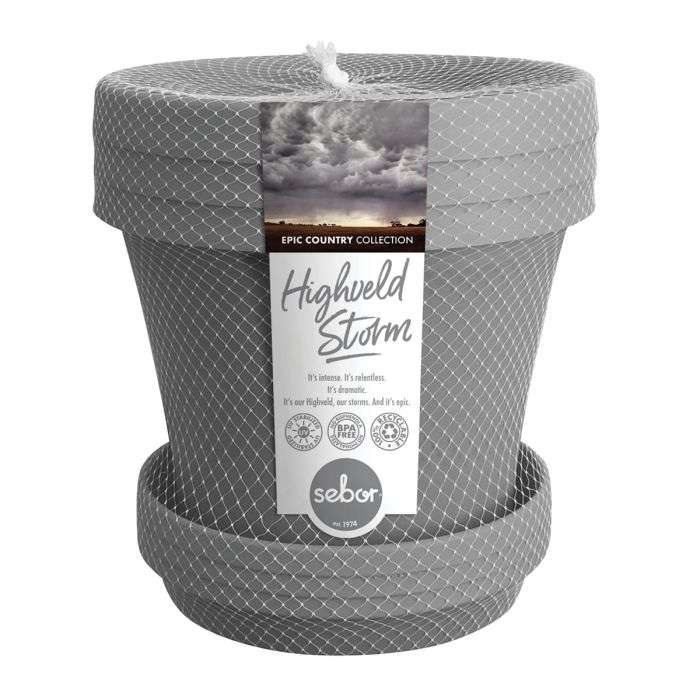 BULK PACK 2 X SEBOR SUPER POT & SAUCER ST 30CM X3 HIGHVELD STORM