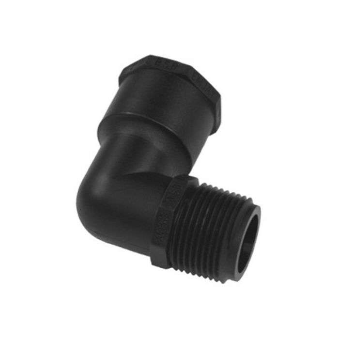 POLY THREADED MALE/FEMALE ELBOW 25MM