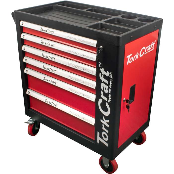 6 DRAWER ROLLER TOOL CABINET ON CASTORS WITH 184PC OF STOCK